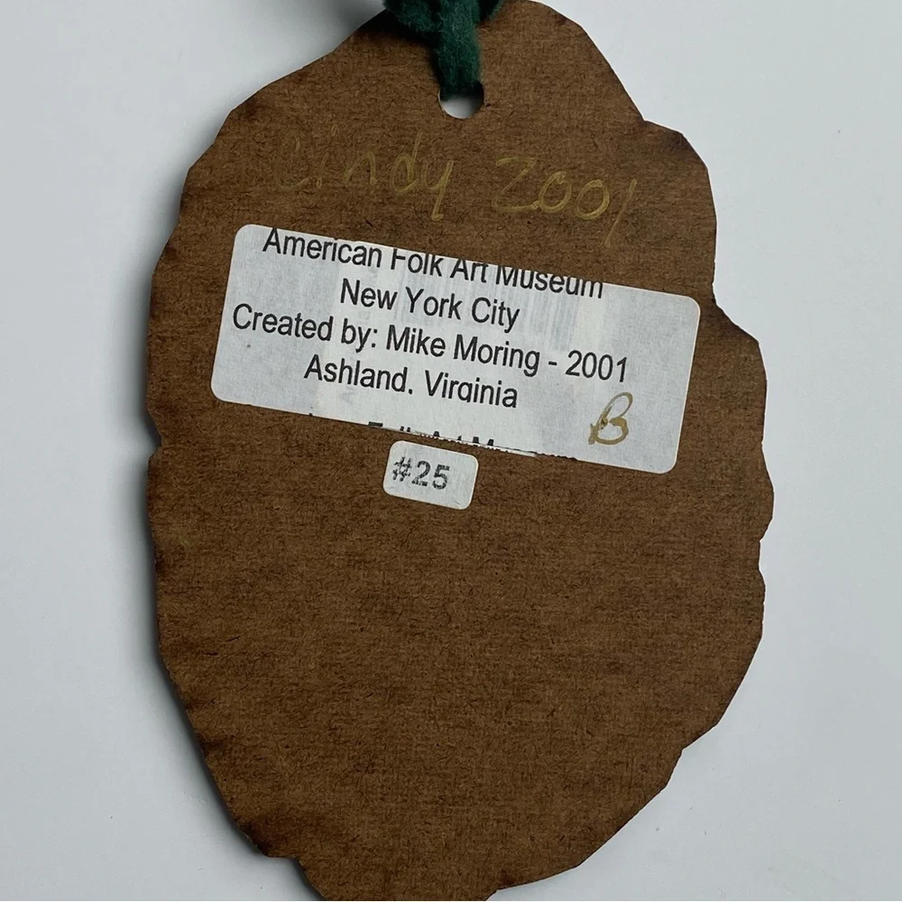 Santa Ornament From Museum of American Folk Art Collection Vintage Mike Mooring